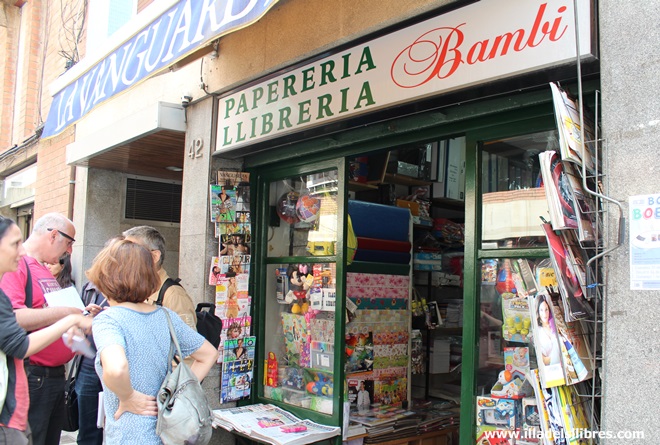 La llibreria Bambi de Barcelona on Gabo comprava els folis de 120 grams per escriure 'El otoño del patriarca'.